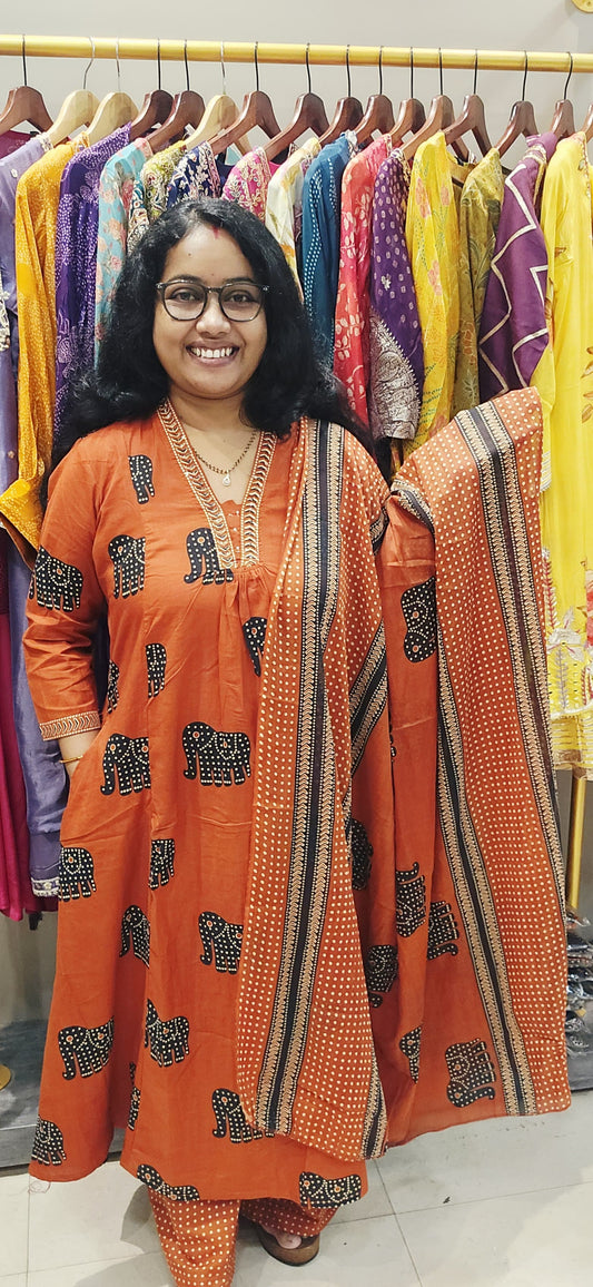 Elephant Cotton Full Suit