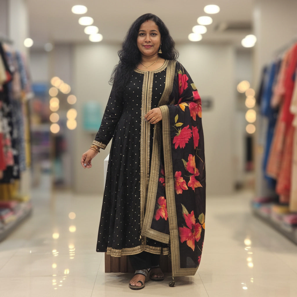 Black Anarkali Suit