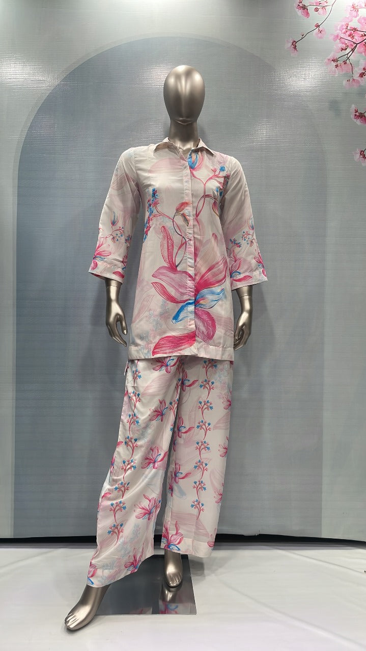 Pure Crape Co-ord Set