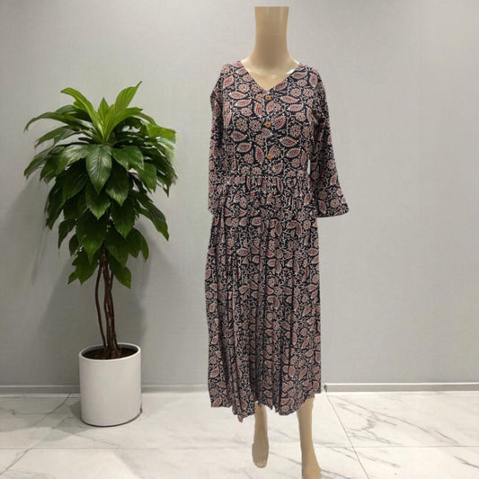 Ajrakh Cotton One Piece