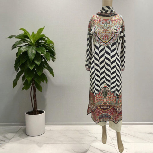 Natural Crepe Full Suit