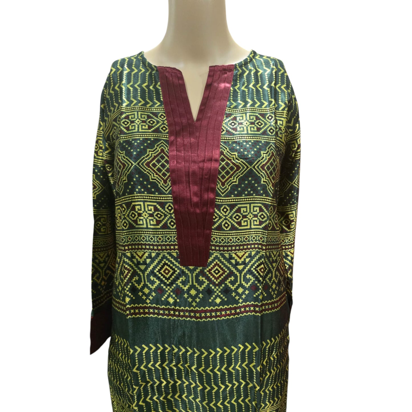 Mashru Ajrakh Kurti
