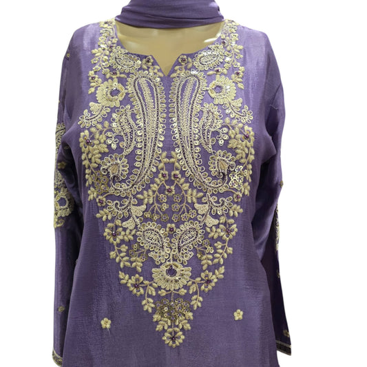 Lavender Gharara Set