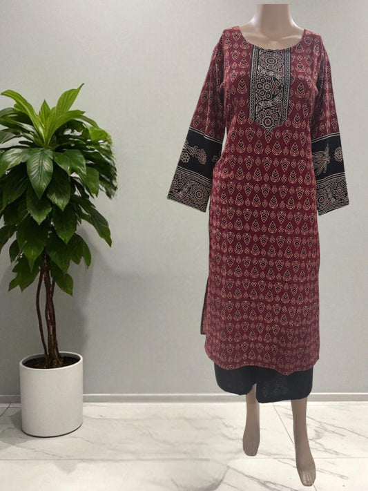 Ajrakh Cotton Kurti