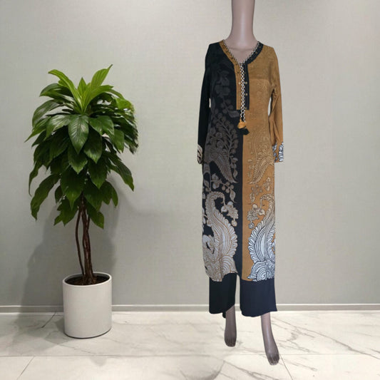 Mul Silk Kurti With Pant