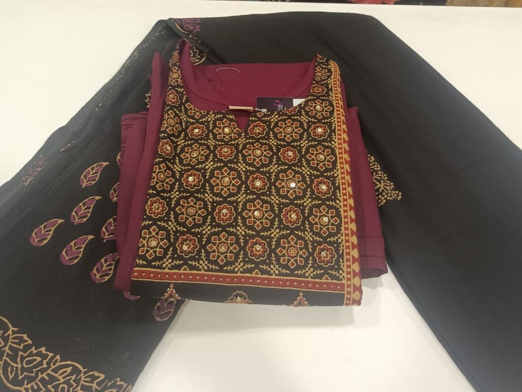 Wine Gamthi Work Flex Cotton Full Suit