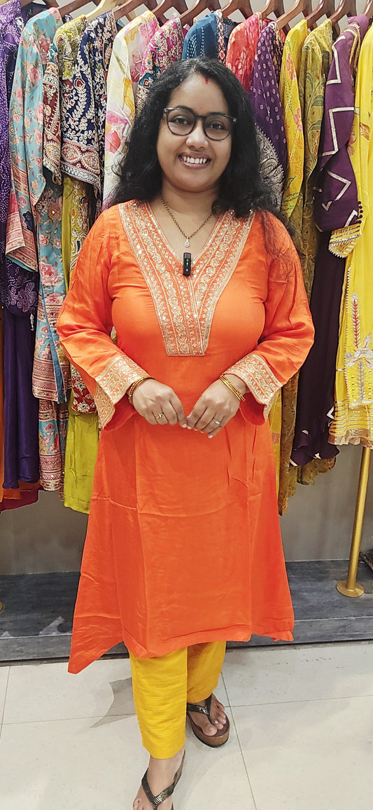 Muslin Kurti With Pant
