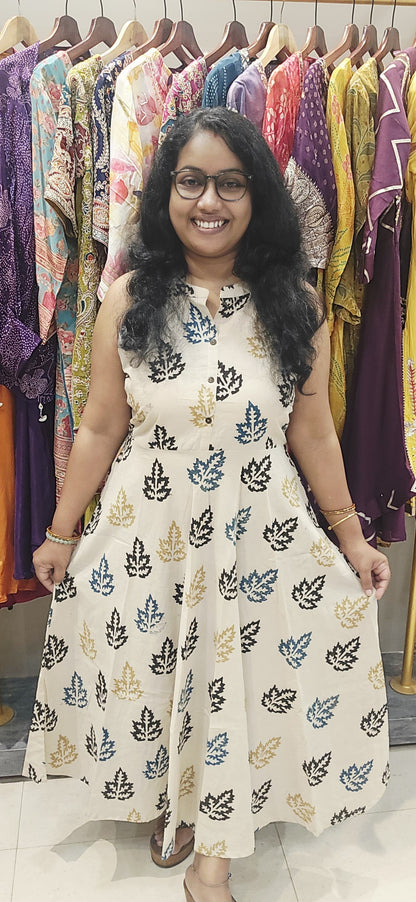Halter Neck Cotton Dress