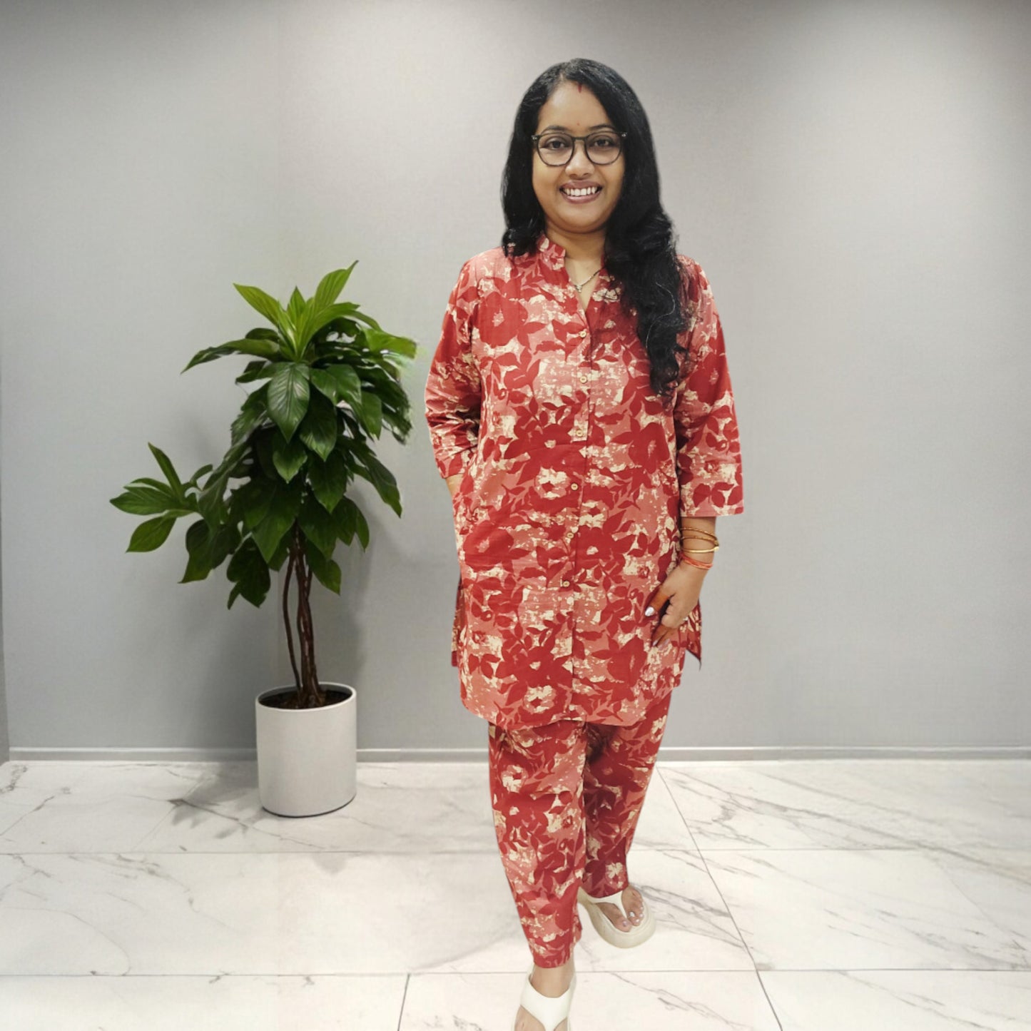 Pure Cotton Co-ord Set