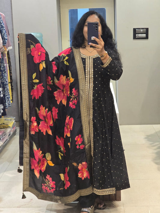 Black Anarkali Suit