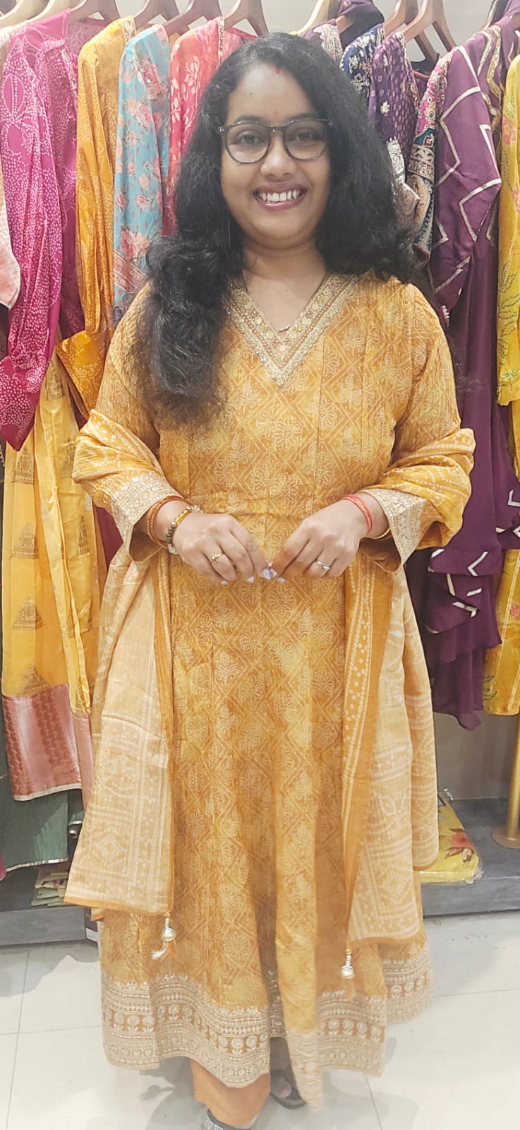 Bandhani Anarkali Suit