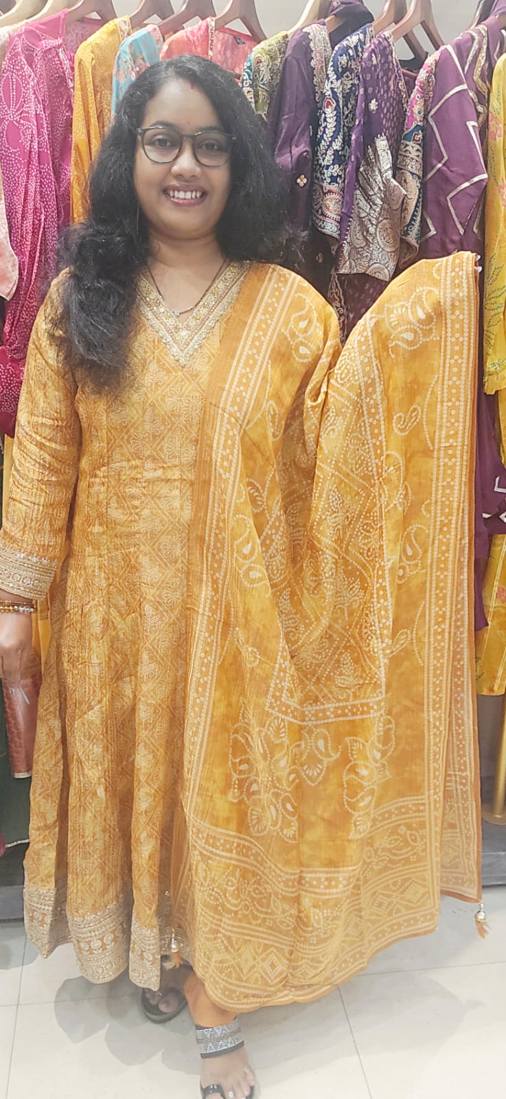 Bandhani Anarkali Suit