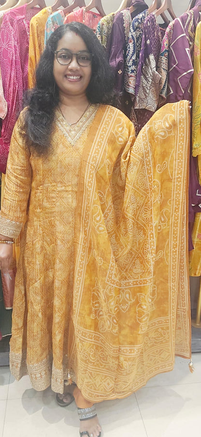Bandhani Anarkali Suit