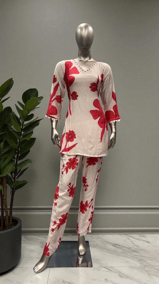 Muslin  Co-ord Set