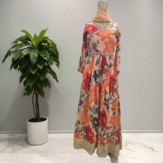 Organza Long Gown