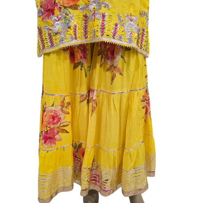 Yellow Sharara Set