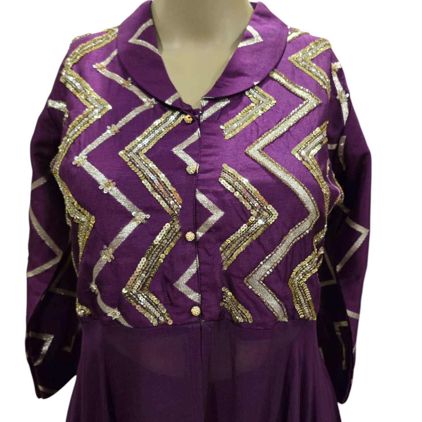 Purple Gharara Set
