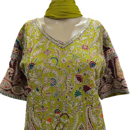 Green Gharara Set