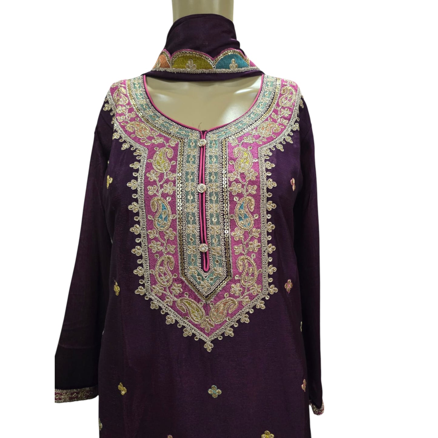 Wine Gharara Set