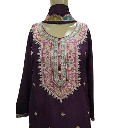 Wine Gharara Set