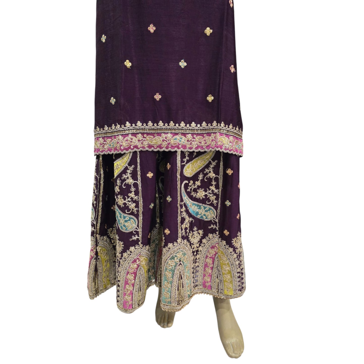 Wine Gharara Set