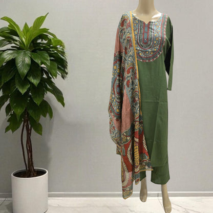 Green Kalamkari Full Suit