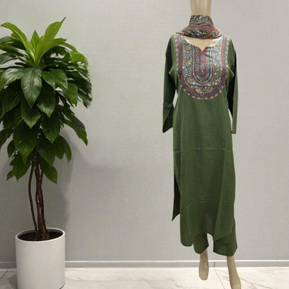Green Kalamkari Full Suit