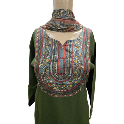 Green Kalamkari Full Suit