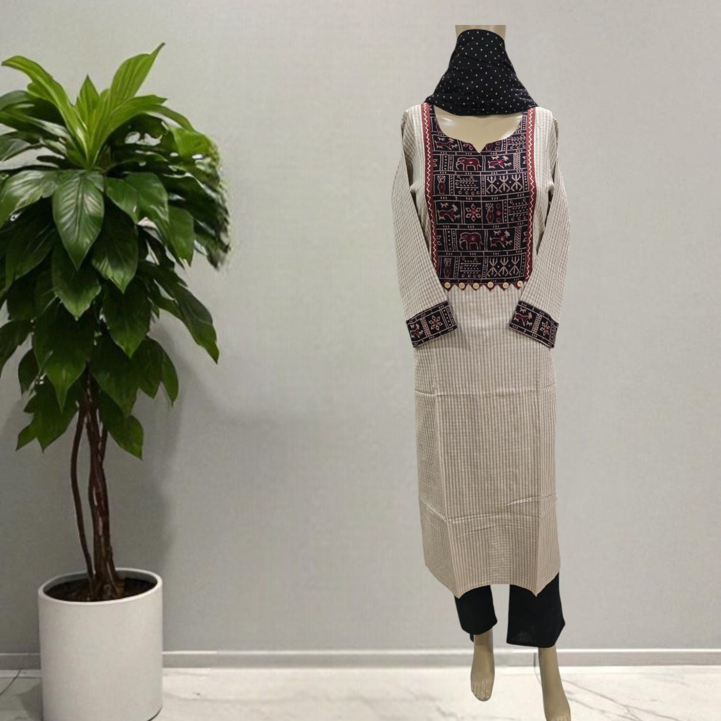 Handloom Cotton Full Suit