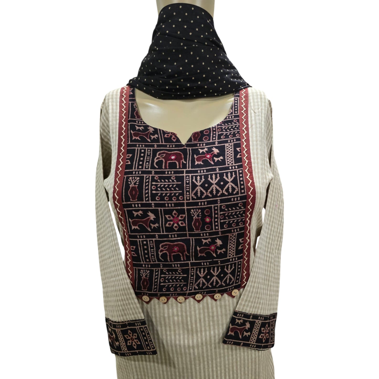 Handloom Cotton Full Suit