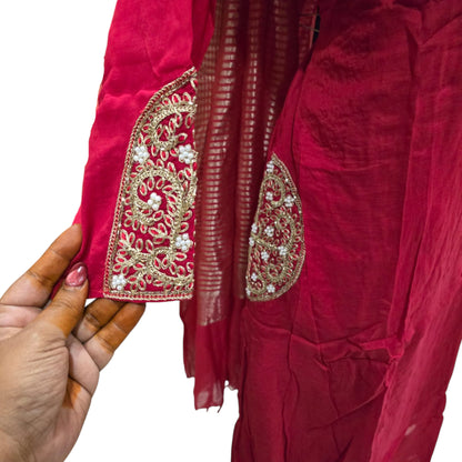 Mul Chanderi Full Suit