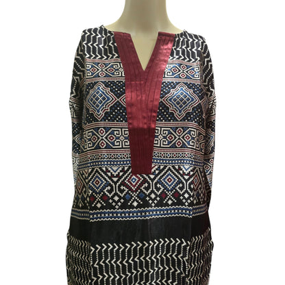 Mashru Ajrakh Kurti