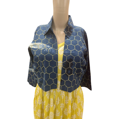 Cotton One Piece With Short Shrug