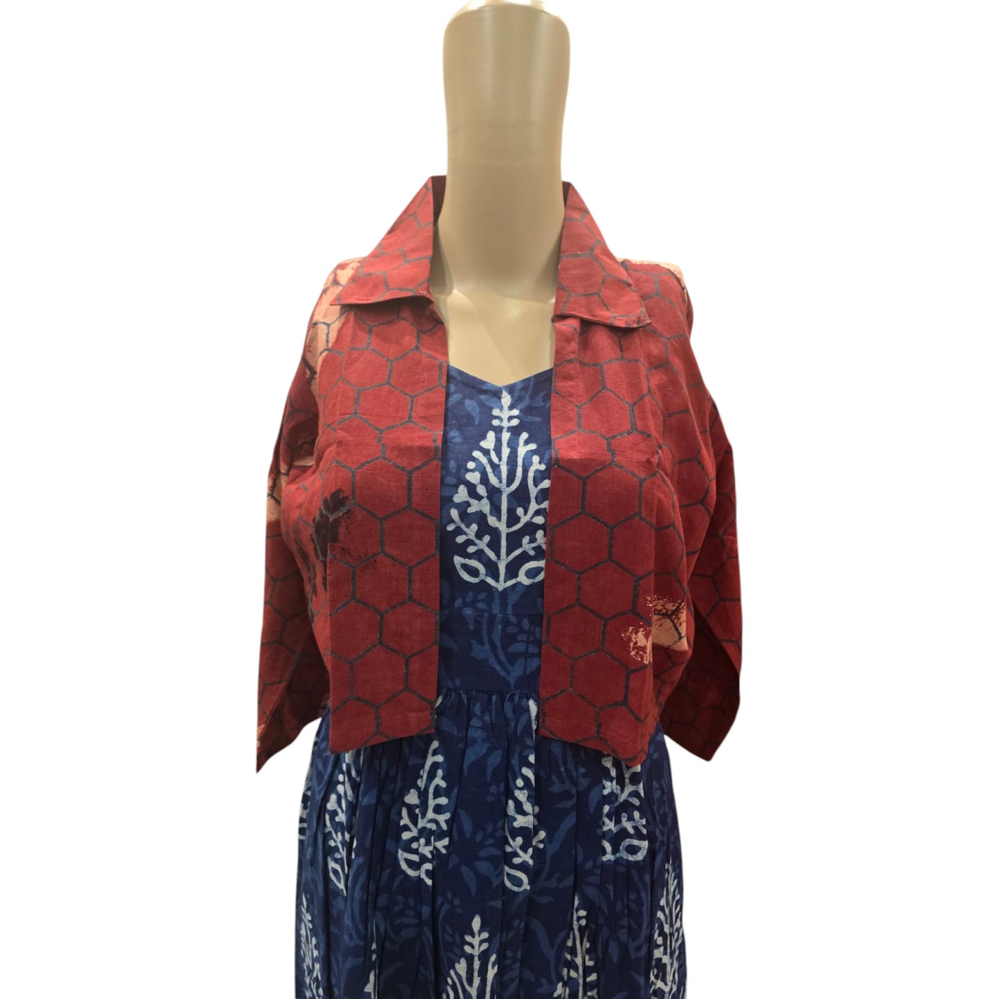 Cotton One Piece With Short Shrug
