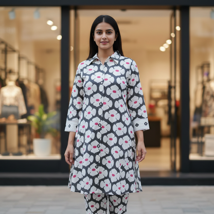 Cotton Flex Kurti With Pant