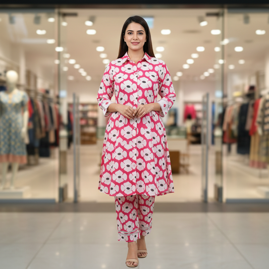 Cotton Flex Kurti With Pant