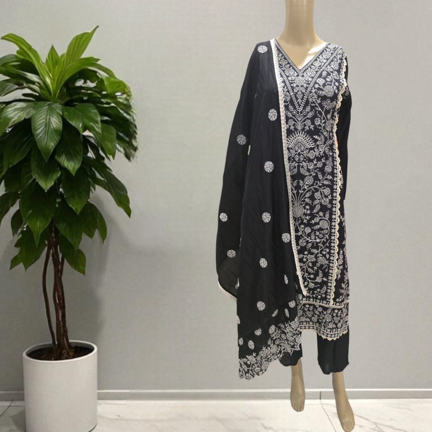 Pure Muslin Full Suit