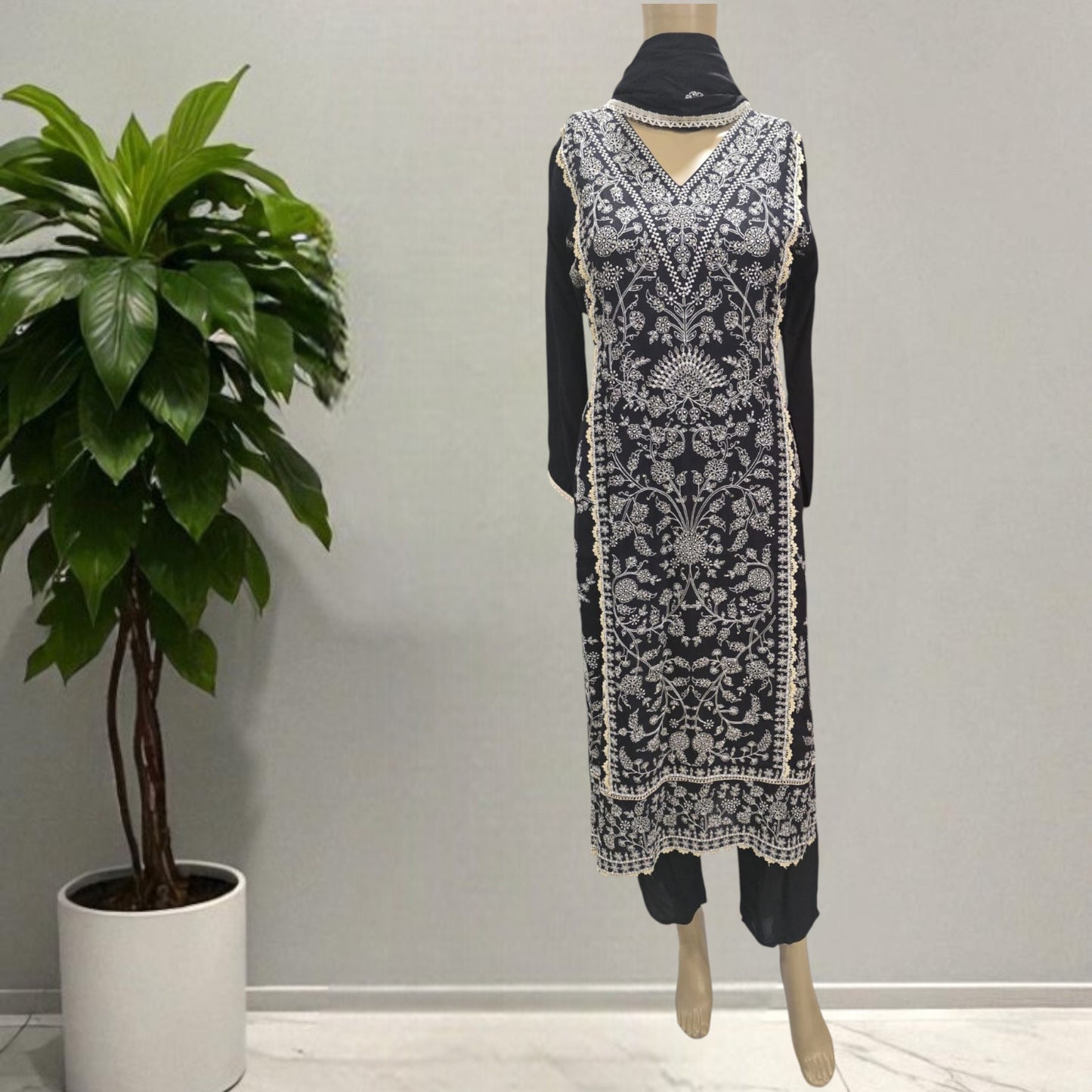 Pure Muslin Full Suit