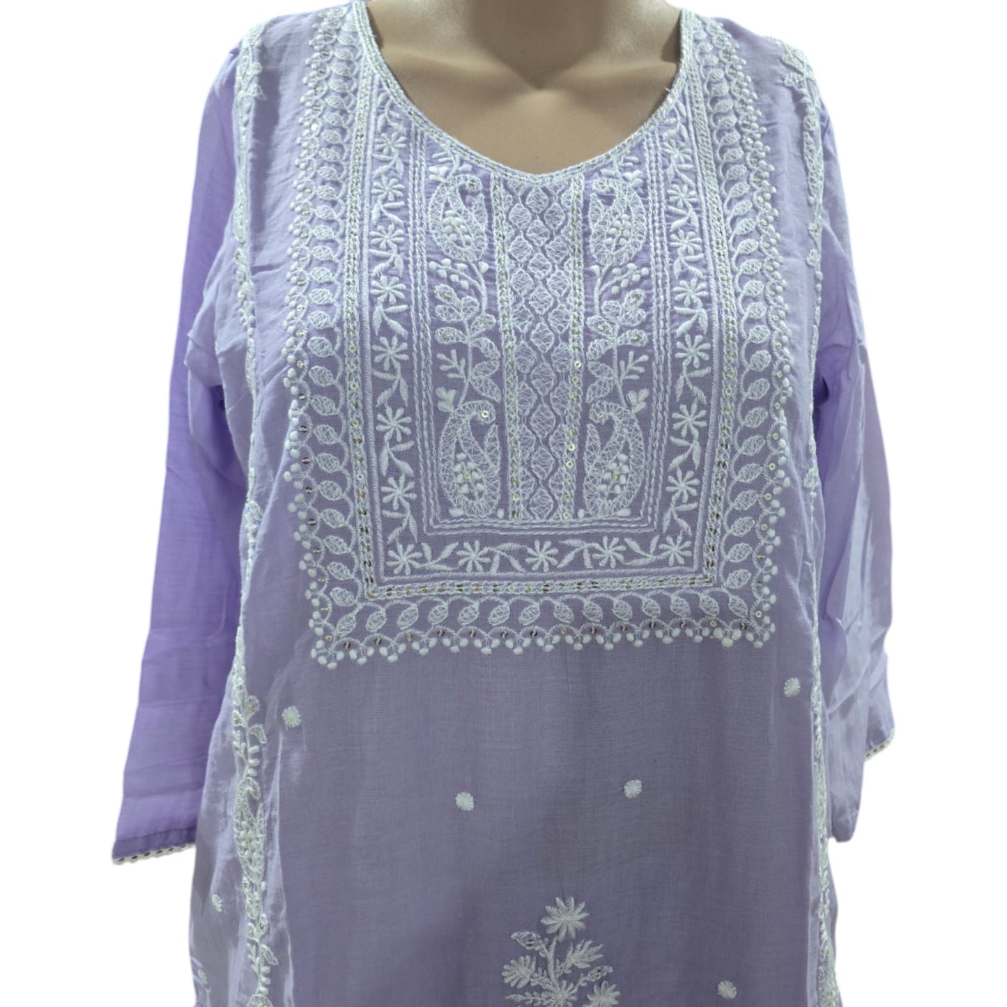 Mul Cotton Chikankari Full Suit