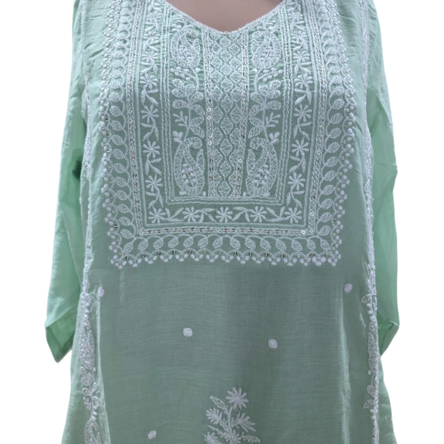 Mul Cotton Chikankari Full Suit