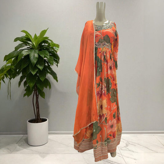 Organza Long Gown