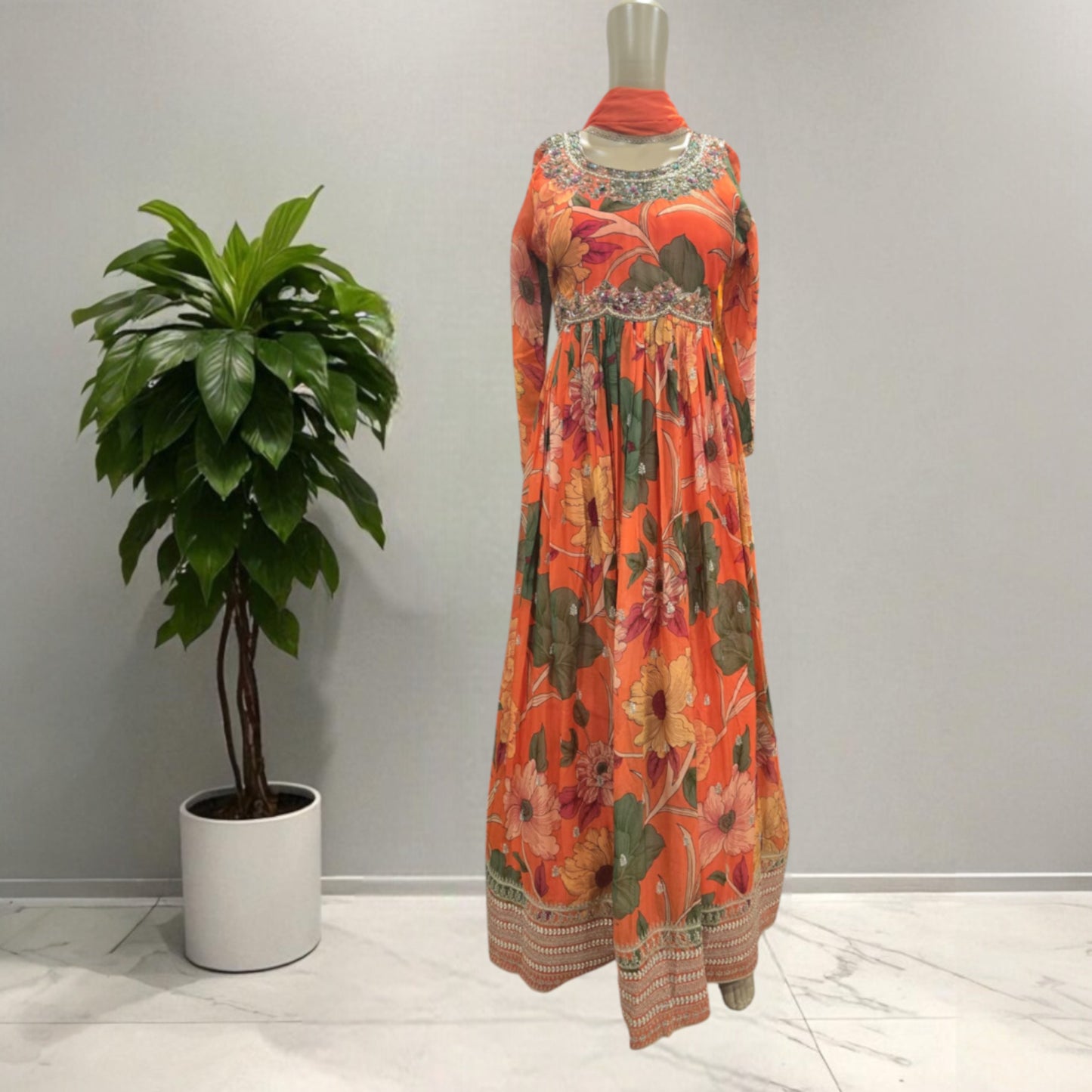 Organza Long Gown