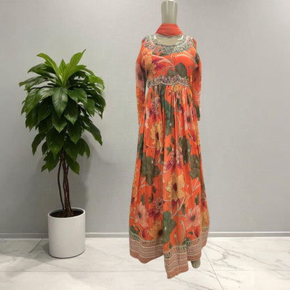 Organza Long Gown