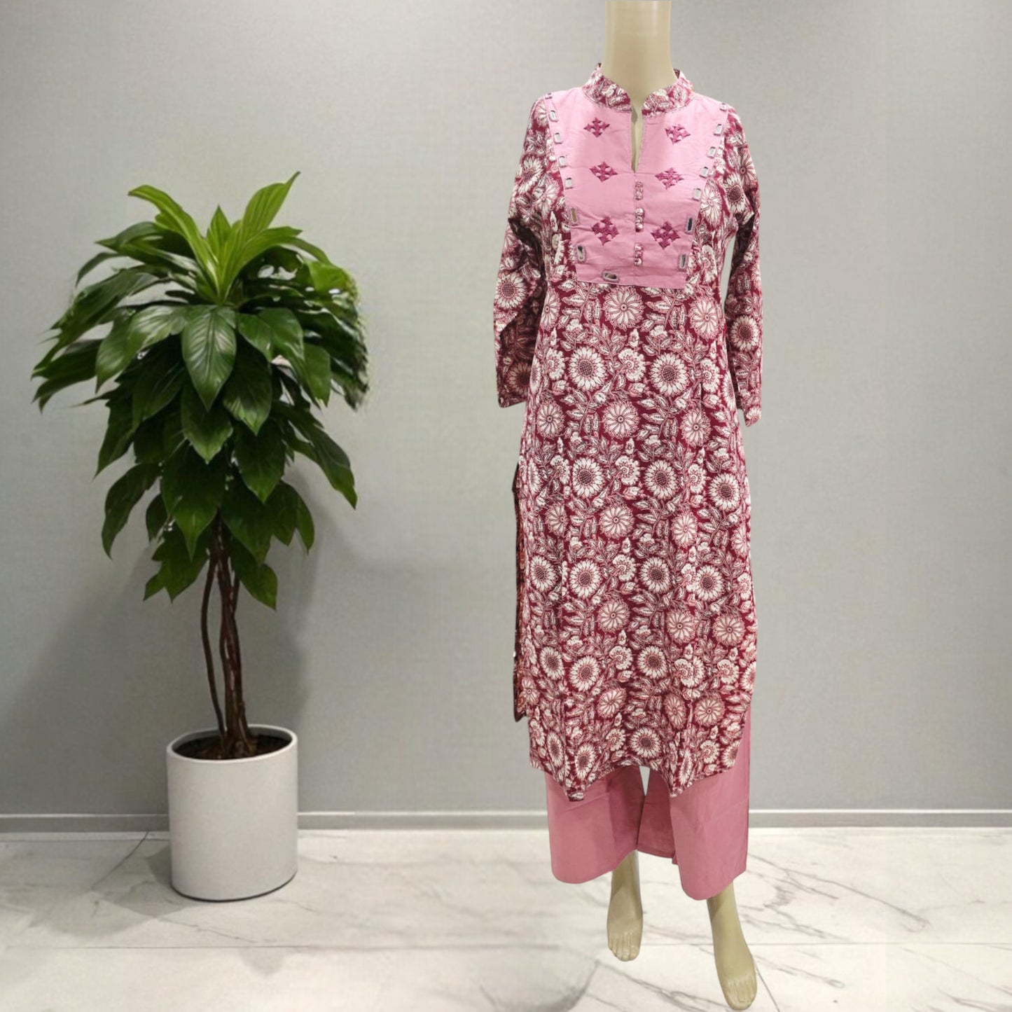 Pure Kalamkari Kurti With Pant