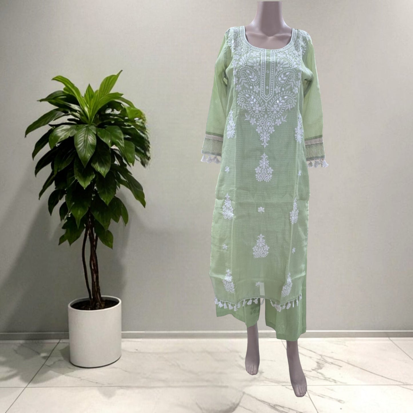 Kota Doriya Chikankari Full Suit