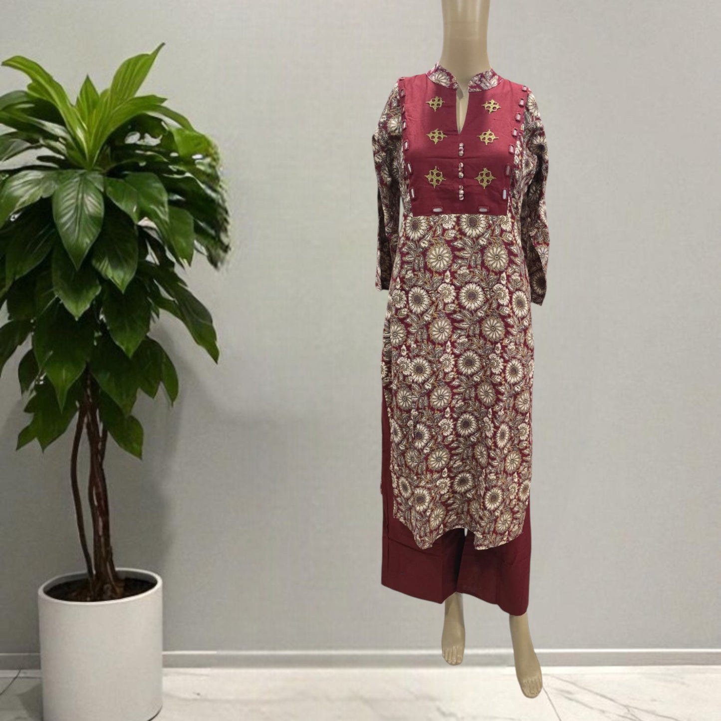 Pure Kalamkari Kurti With Pant