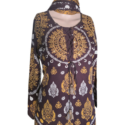 Cotton Ajrakh Full Suit
