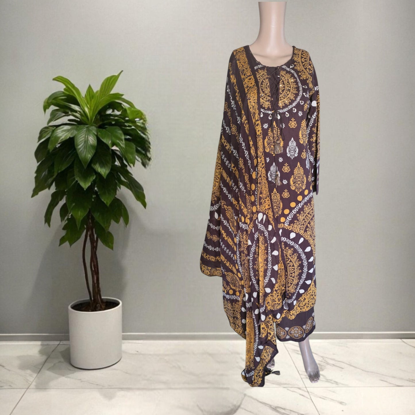 Cotton Ajrakh Full Suit