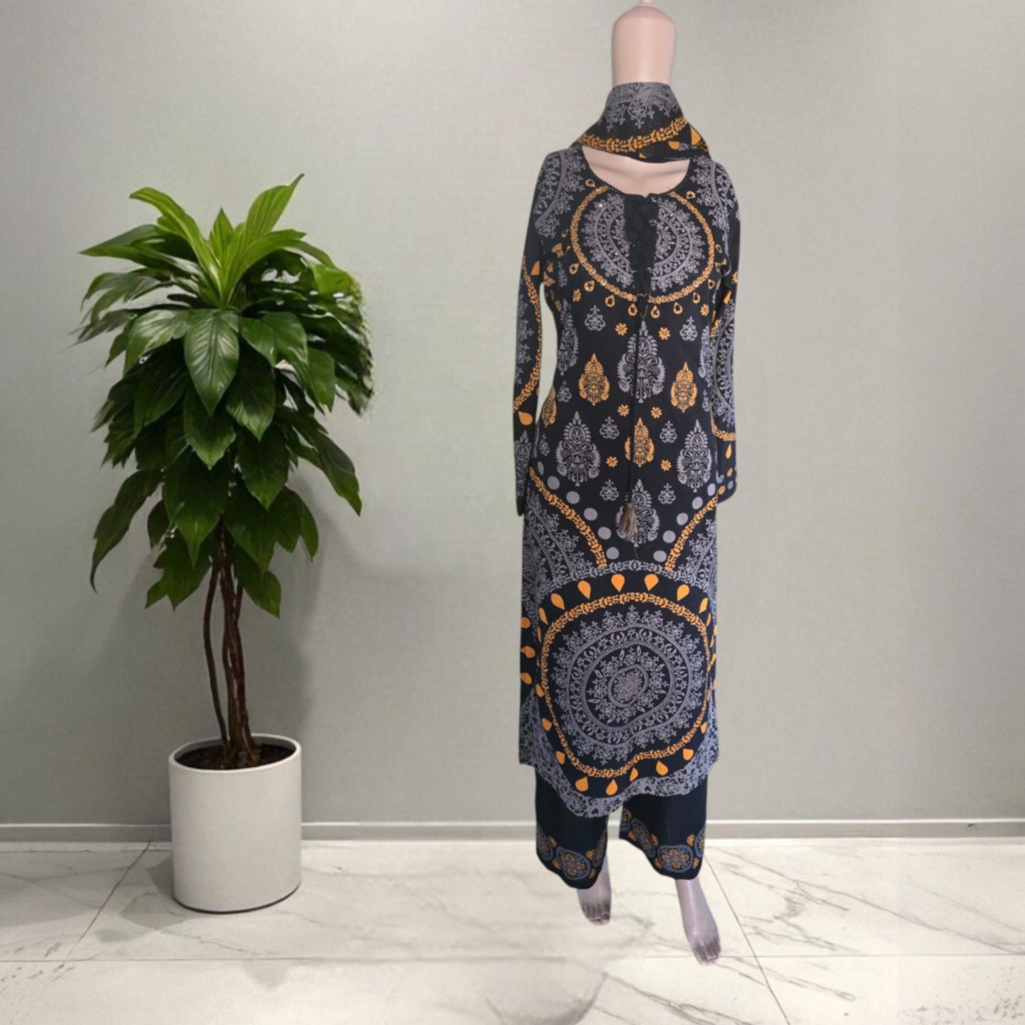 Cotton Ajrakh Full Suit
