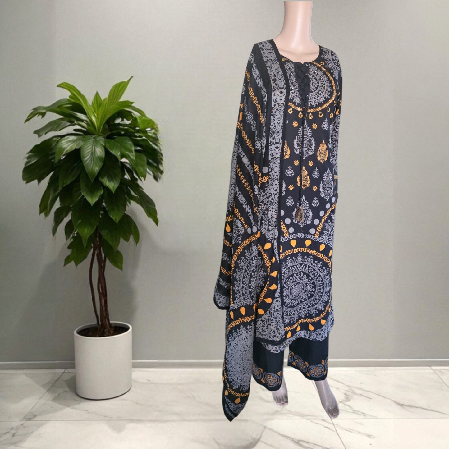 Cotton Ajrakh Full Suit